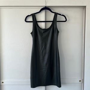 Dark Green Body Con Dress